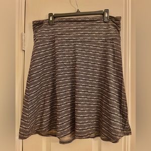Toad&Co Chaka Skirt — Cocoa Stripe Print (NWT)
